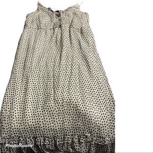 White and Black Polka Dot Dress